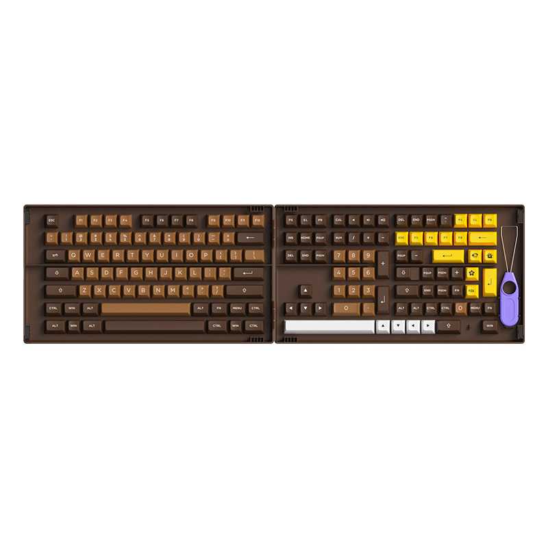 AKKO Keycap set – Chocolate (PBT Double-Shot/ASA profile/178 nút) 16