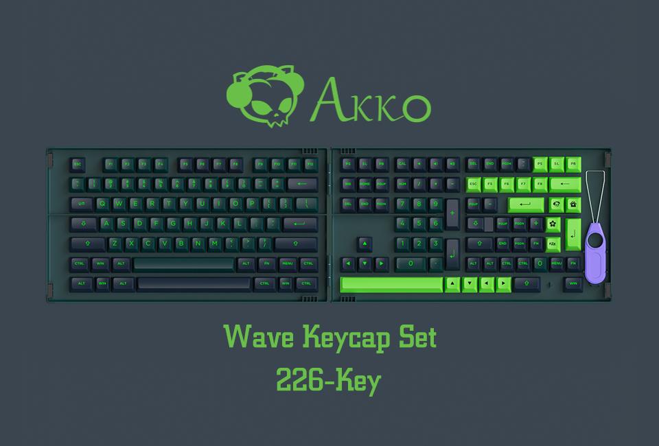 AKKO Keycap set – Wave Sonic (PBT Double-Shot/ASA profile/229 nút) 16