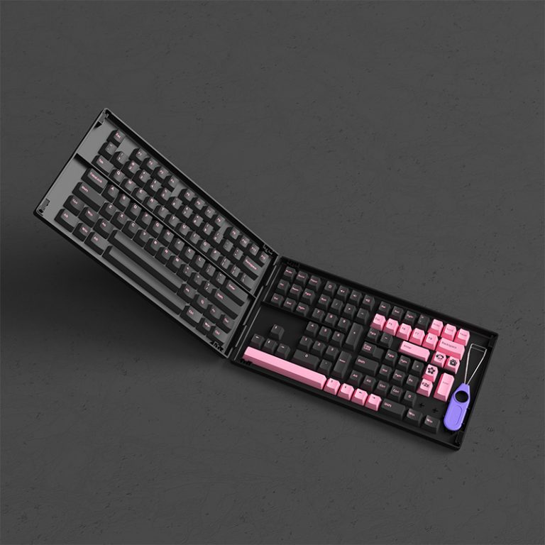 AKKO Keycap set – Black Pink (PBT Double-Shot/Cherry profile/229 nút) 3