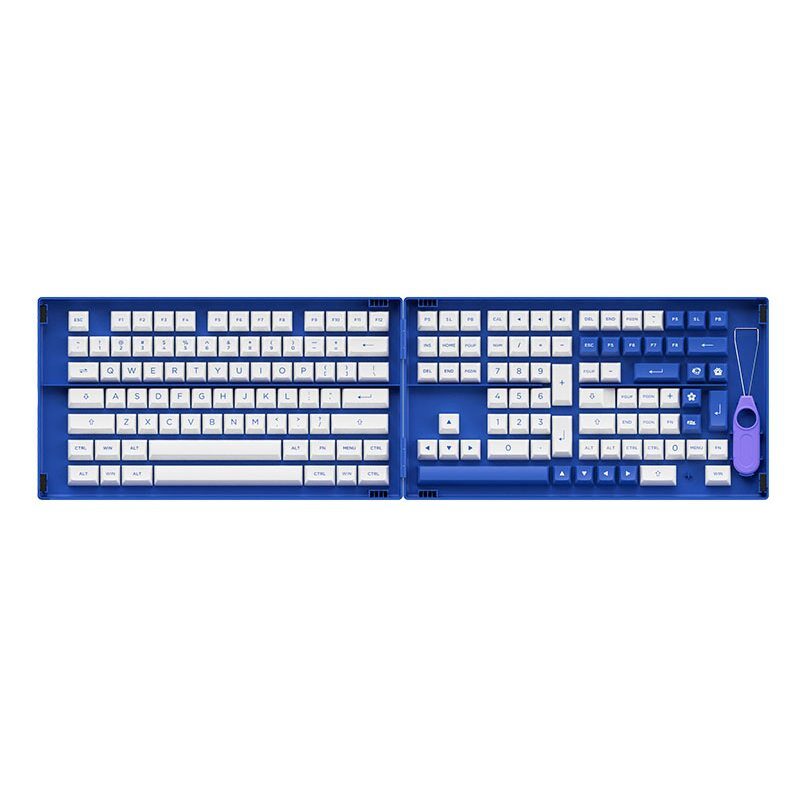 AKKO Keycap set – Blue on White (PBT Double-Shot/ASA profile/197 nút) 8