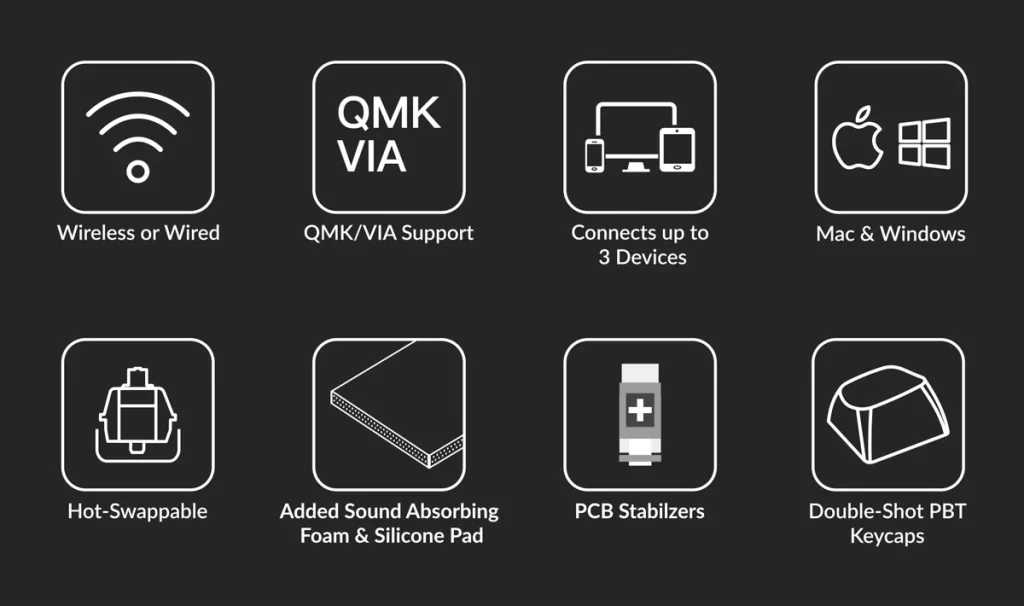 Keychron K8 Pro - Bàn phím cơ custom không dây hỗ trợ QMK/VIA 12