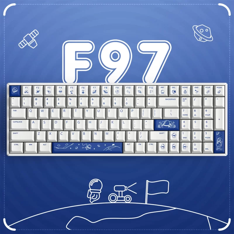 Bàn Phím Cơ IQUNIX F97 Cosmic Traveller Wireless Mechanical Keyboard 10