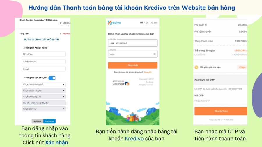 Trả góp online bằng Kredivo tại phukienmaytinh.vn 4