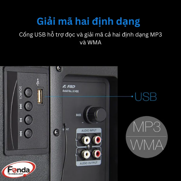 Loa FENDA A140X/2.1 Bluetooth 37W 6 Loa FENDA A140X/2.1 Bluetooth 37W 6